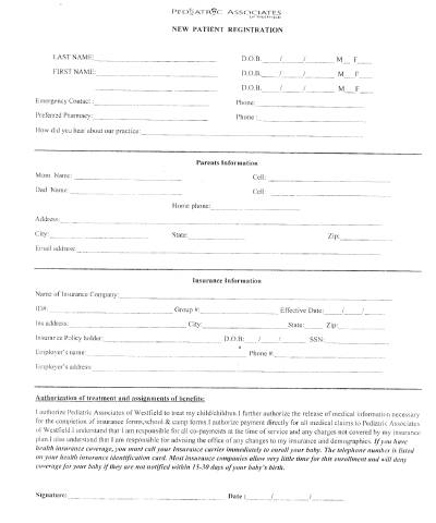 Patient Registration Form