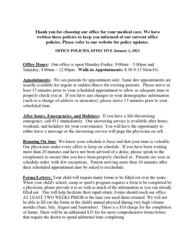 Practice Policy